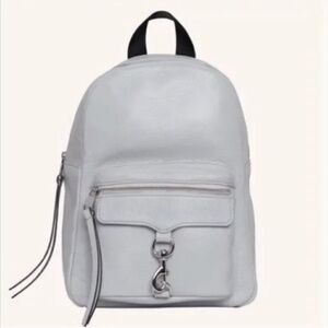 NEW! Rebecca Minkoff Mab Leather Backpack Tote Bag, Ice Blue NWOT Retail: $298